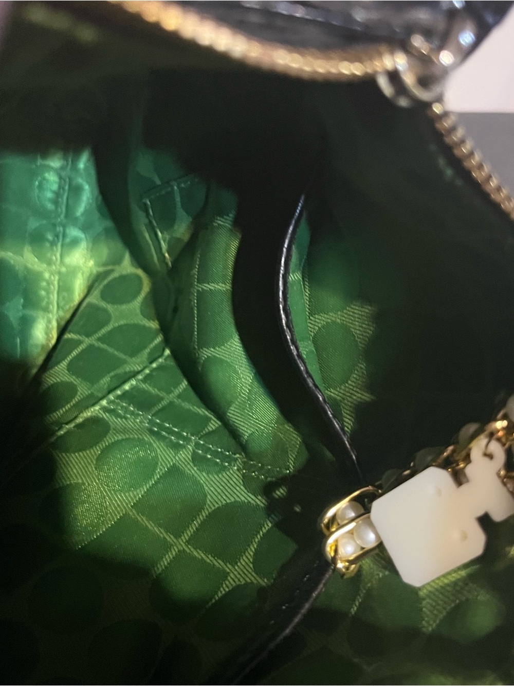 Kate Spade  Croc-Embossed Leather Shoulder Bag - Picture 5 of 9